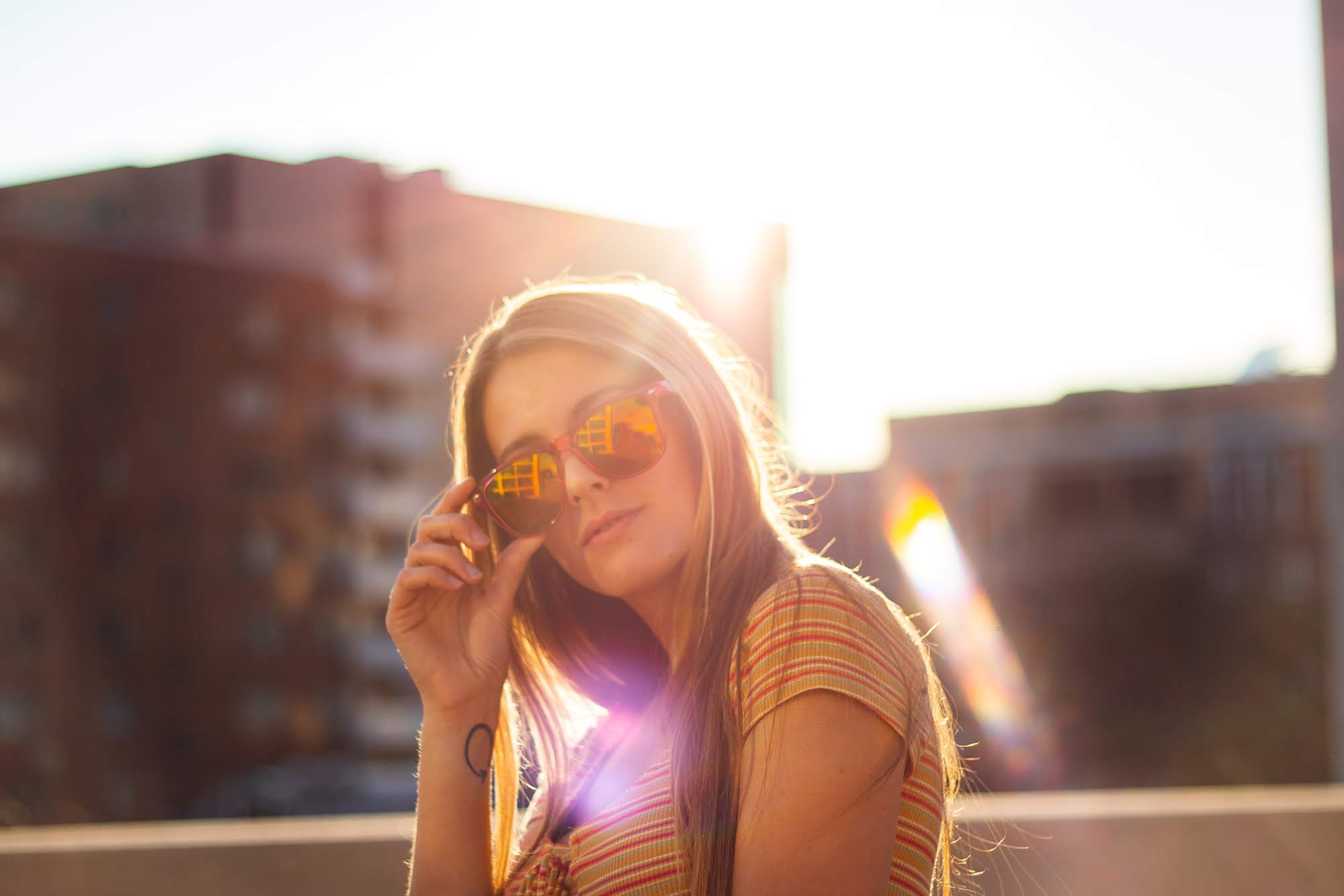 Girl Taking Fall Photoshoots