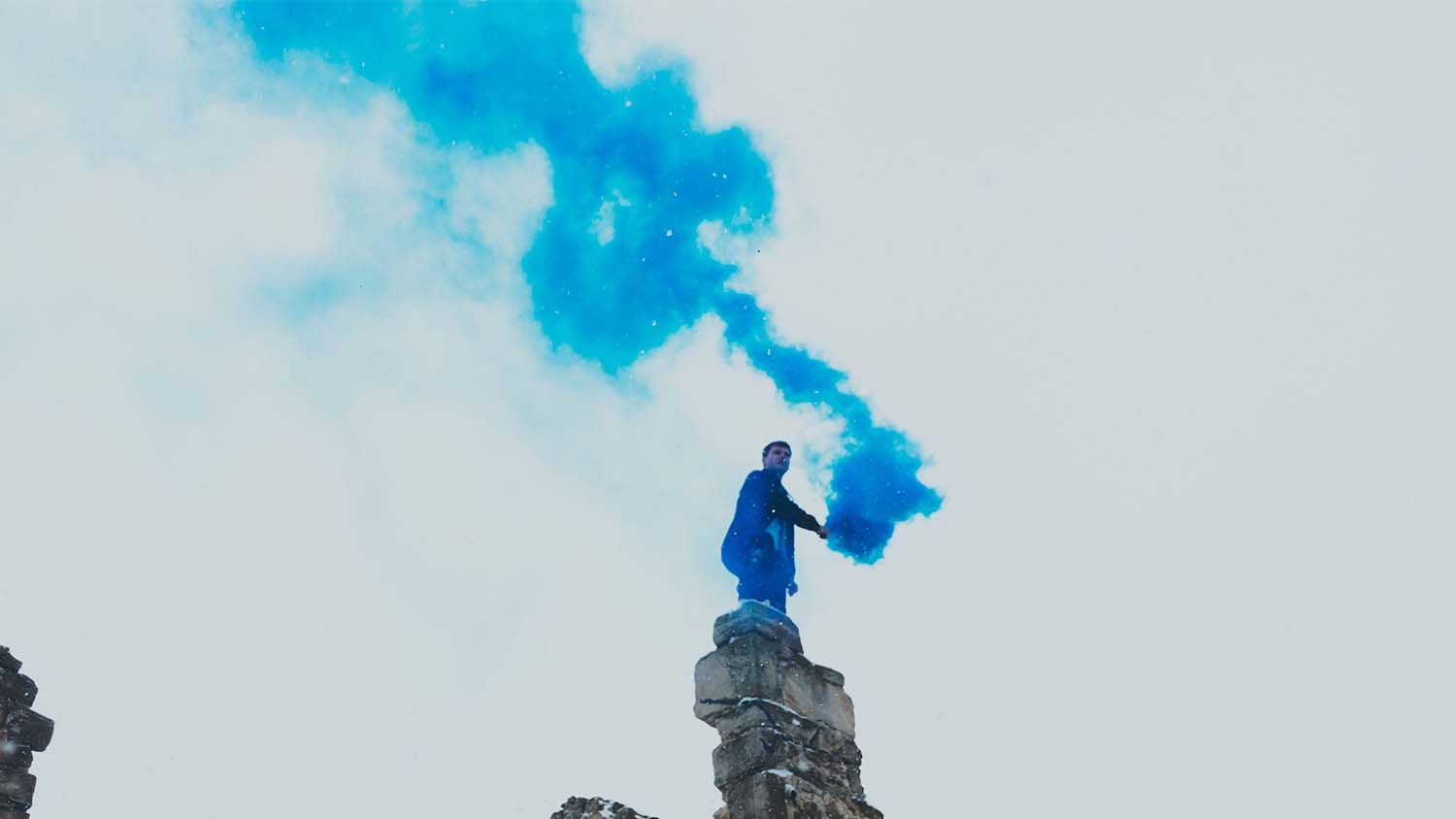 Smoke bomb photography